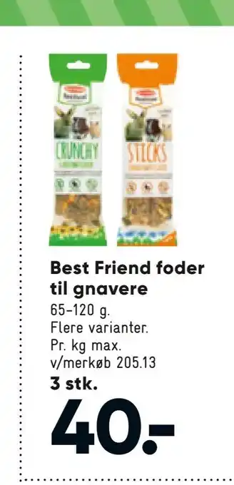 Bilka Best Friend foder til gnavere tilbud
