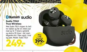 Bilka Sudio TOLV True Wireless tilbud