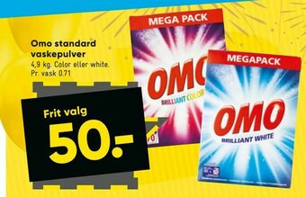 Bilka Omo standard vaskepulver tilbud