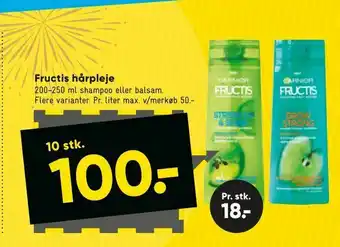 Bilka Fructis hårpleje tilbud