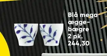 Bilka Blå mega ægge bægre tilbud