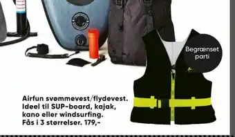Airfun svømmevest/flydevest
