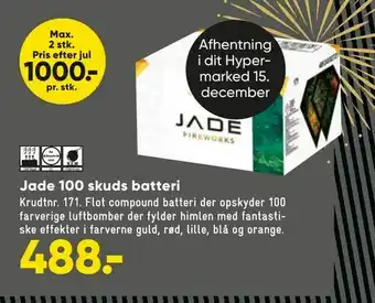Bilka Jade 100 skuds batteri tilbud