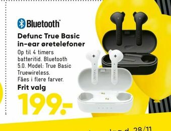 Bilka Defunc True Basic in-ear øretelefoner tilbud