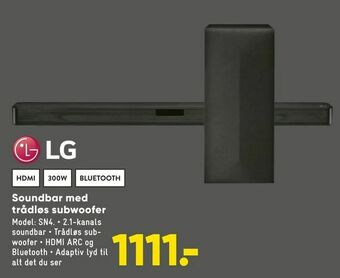 Bilka Soundbar med trådløs subwoofer tilbud