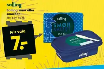 Bilka Salling smør eller smørbar tilbud