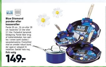 Bilka Blue Diamond pander eller kasseroller tilbud