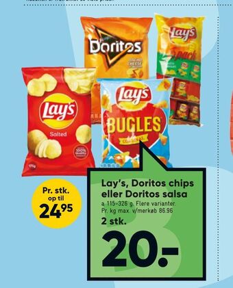 Bilka Lay's, Doritos chips eller Doritos salsa tilbud