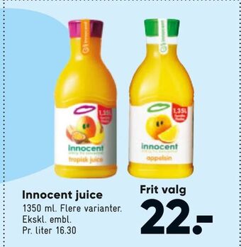 Bilka Innocent juice tilbud