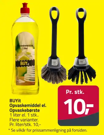 Fleggaard BUYit Opvaskemiddel el. Opvaskebørste tilbud