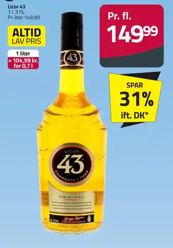 Fleggaard Licor 43 tilbud