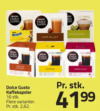 Fleggaard Dolce Gusto Kaffekapsler tilbud