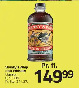 Fleggaard Shanky’s Whip Irish Whiskey Liqueur tilbud