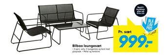 Bilka Bilbao loungesæt tilbud