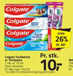 Fleggaard Colgate Tandbørste el. Tandpasta tilbud