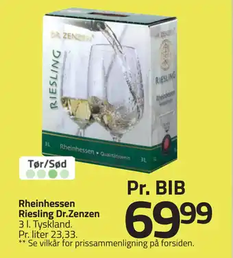 Fleggaard Rheinhessen Riesling Dr.Zenzen tilbud