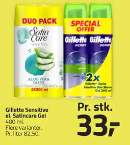 Fleggaard Gillette Sensitive el. Satincare Gel tilbud