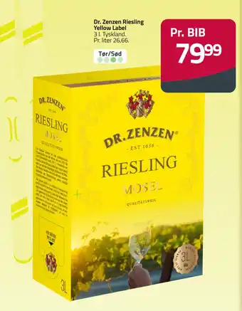 Fleggaard Dr. Zenzen Riesling Yellow Label tilbud