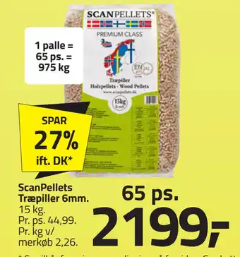 Fleggaard ScanPellets Træpiller 6mm tilbud