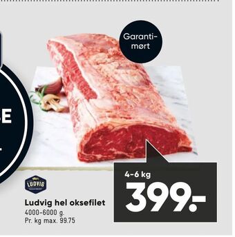 Bilka Ludvig hel oksefilet tilbud