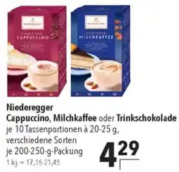 Citti Niederegger Cappuccino, Milchkaffee oder Trinkschokolade tilbud