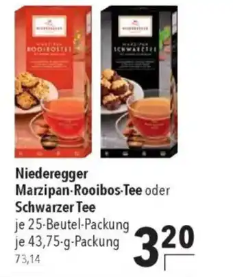 Citti Niederegger Marzipan-Rooibos-Tee oder Schwarzer Tee tilbud