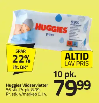 Fleggaard Huggies Vådservietter tilbud