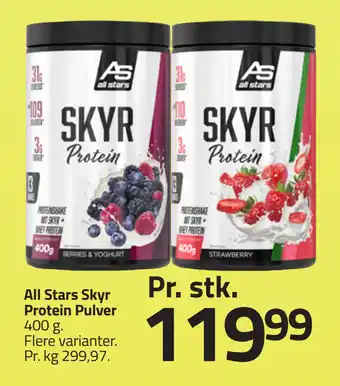 Fleggaard All Stars Skyr Protein Pulver tilbud