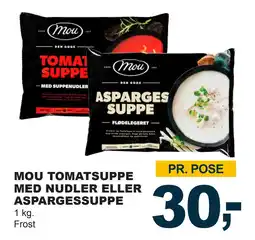 Let-Køb MOU TOMATSUPPE MED NUDLER ELLER ASPARGESSUPPE tilbud