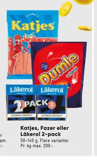 Katjes, Fazer eller Läkerol 2-pack