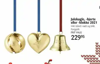 Julekugle, -hjerte eller -klokke 2021