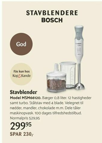 Kop & Kande Stavblender tilbud