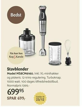 Kop & Kande Stavblender tilbud