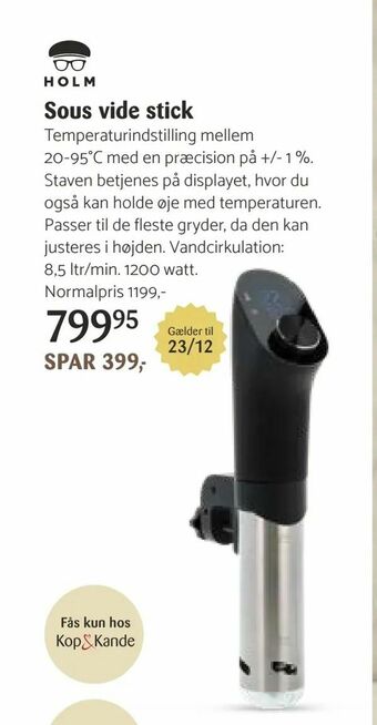 Kop & Kande Sous vide stick tilbud