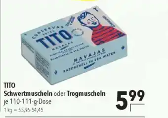 Citti TITO Schwertmuscheln oder Trogmuscheln tilbud