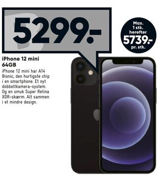 Bilka iPhone 12 mini 64GB tilbud