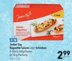 Citti Jeden Tag Baguette Salami oder Schinken tilbud