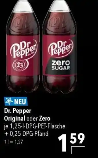 Citti Dr. Pepper Original oder Zero tilbud