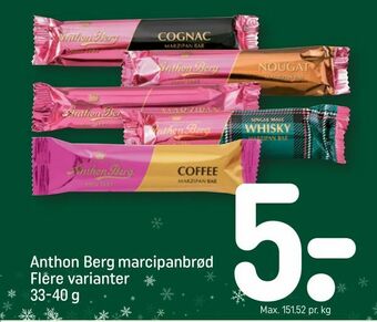 REMA 1000 Anthon Berg marcipanbrød tilbud