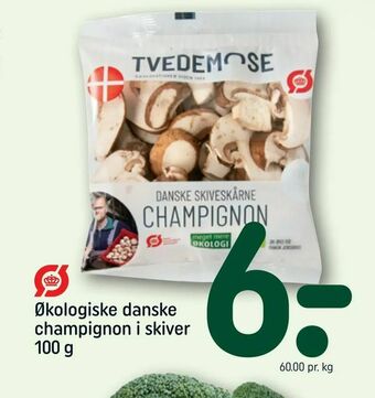 REMA 1000 Økologiske danske champignon i skiver tilbud