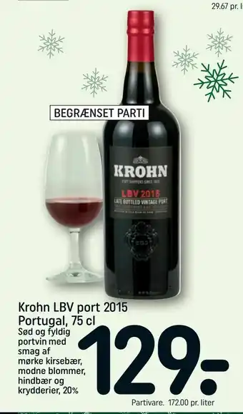Krohn LBV port 2015 Portugal, 75 cl