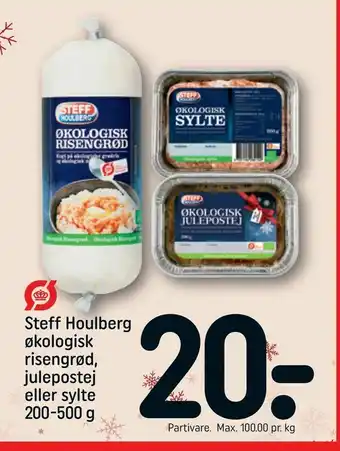 Steff Houlberg økologisk risengrød, julepostej eller sylte