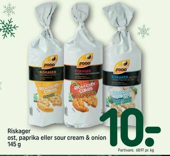 REMA 1000 Riskager ost, paprika eller sour cream & onion tilbud
