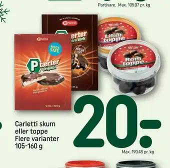 REMA 1000 Carletti skum eller toppe tilbud