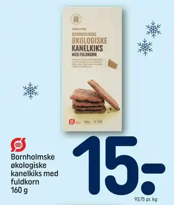 REMA 1000 Bornholmske økologiske kanelkiks med fuldkorn tilbud
