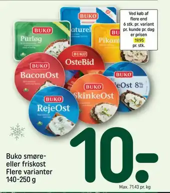 REMA 1000 Buko smøre eller friskost tilbud