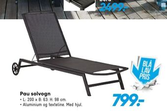Bilka Pau solvogn tilbud