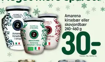 REMA 1000 Amarena kirsebær eller skovjordbær tilbud