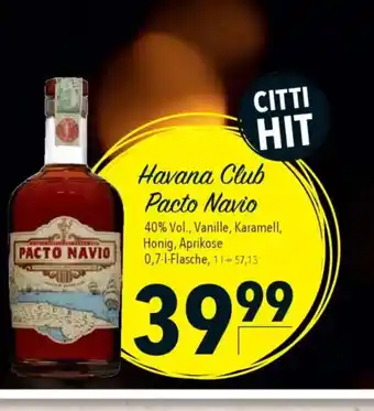 Citti Havana Club Pacto Navio tilbud