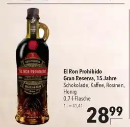 Citti El Ron Prohibido Gran Reserva, 15 Jahre tilbud